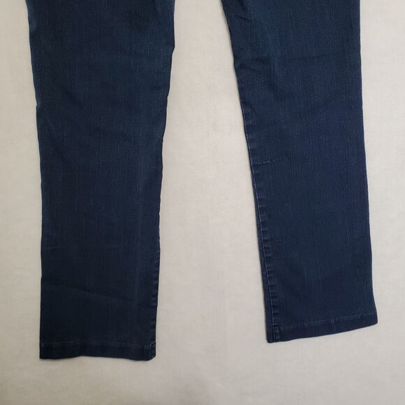 Lee Platinum Label Natural Fit Jeans Barely Bootcut Blue Stretch Waist Womens 6 - Picture 11 of 14